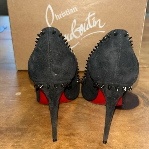 CHRISTIAN LOUBOUTIN Veau Velours Anjalina 100 Pumps size 37 - Picture 7 of 14